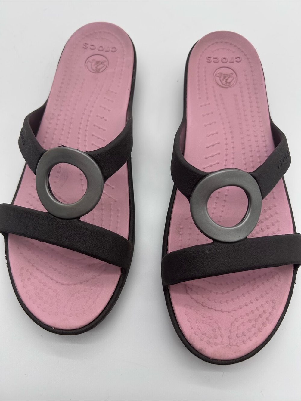 Crocs Sarah Matte Circle Slde Sandals size 7